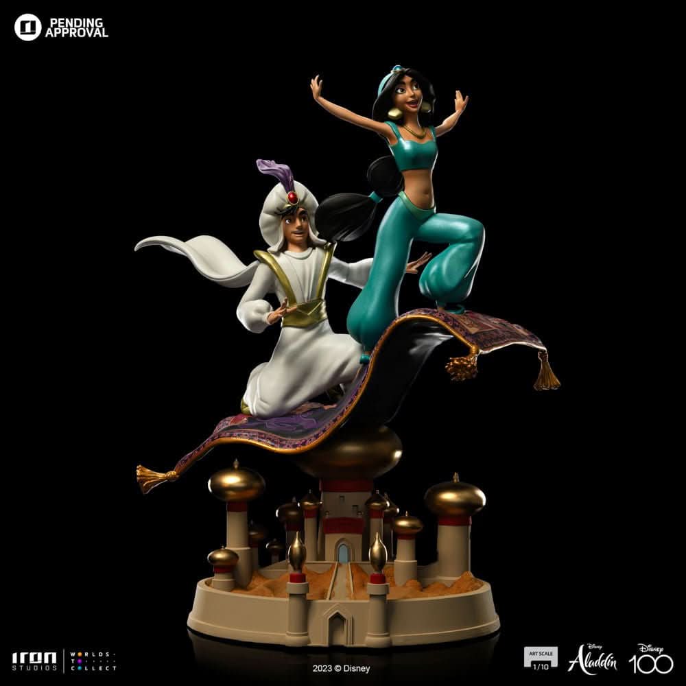 ALADDIN AND JASMINE DELUXE - DISNEY 100TH - ALADDIN - ART SCALE 1/10