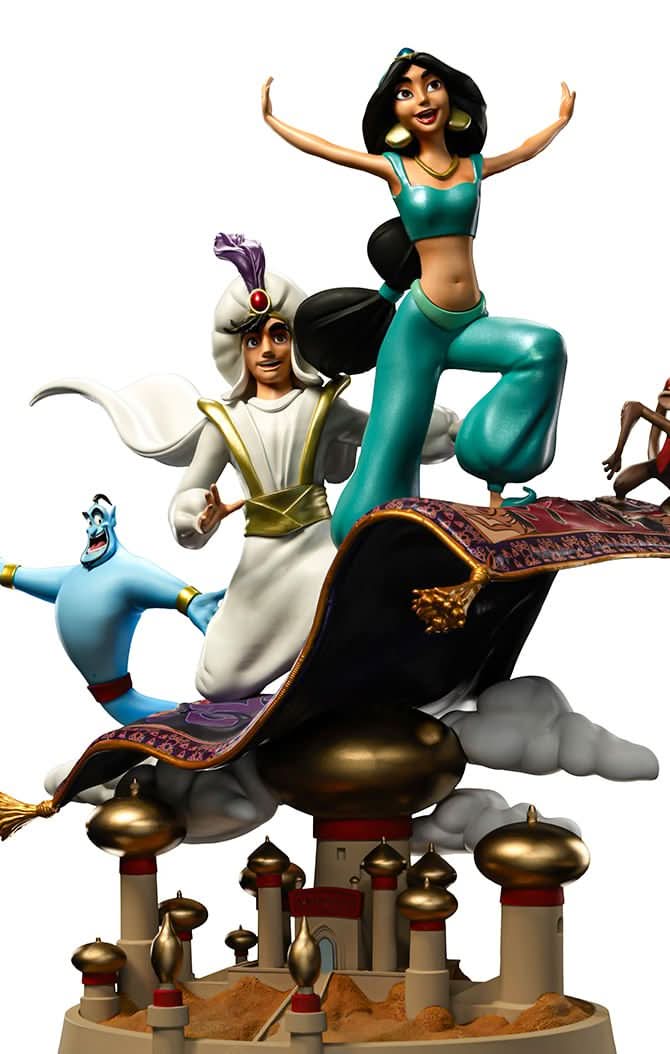 ALADDIN AND JASMINE DELUXE - DISNEY 100TH - ALADDIN - ART SCALE 1/10