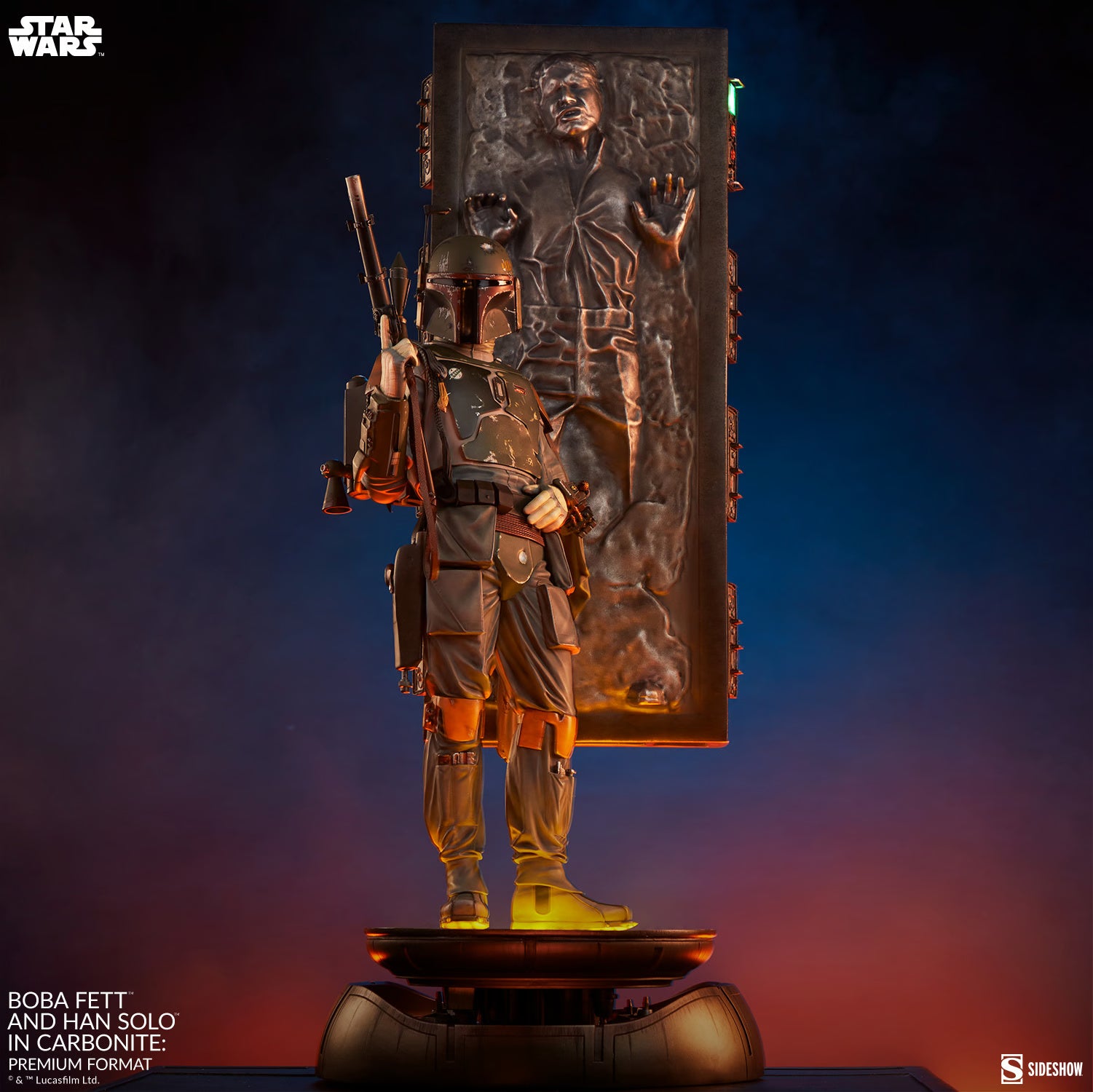 BOBA FETT AND HAN SOLO IN CARBONITE