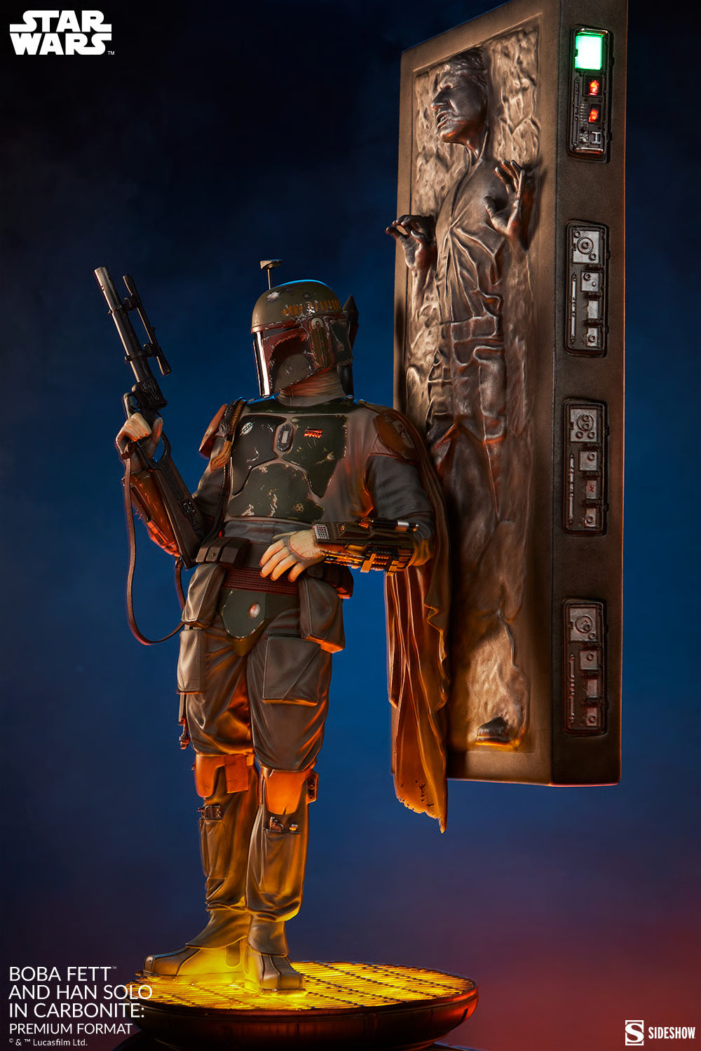BOBA FETT AND HAN SOLO IN CARBONITE