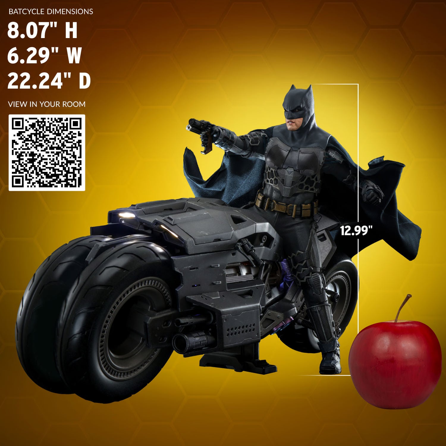 Batman and Batcycle - Sixth Scale Figure Set by Hot Toys