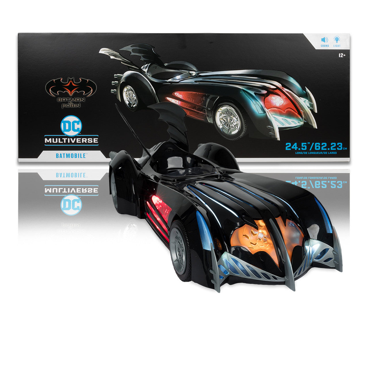 DC BATMAN & ROBIN BATMOBILE WITH LIGHTS & SOUND VEHICLE