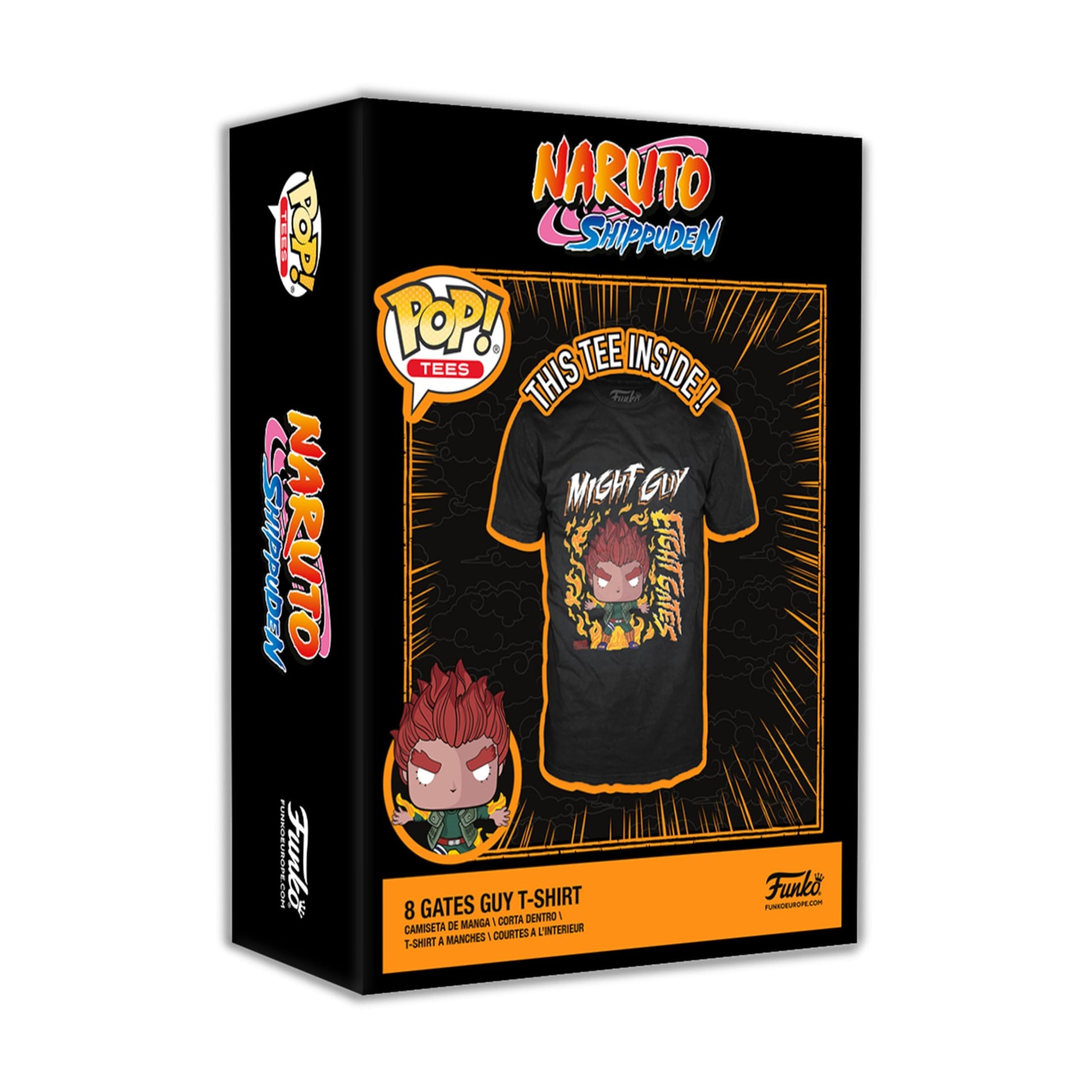 FUNKO TSHIRT NARUTO MIGHT GUY EIGHT INNER GATES X SMALL