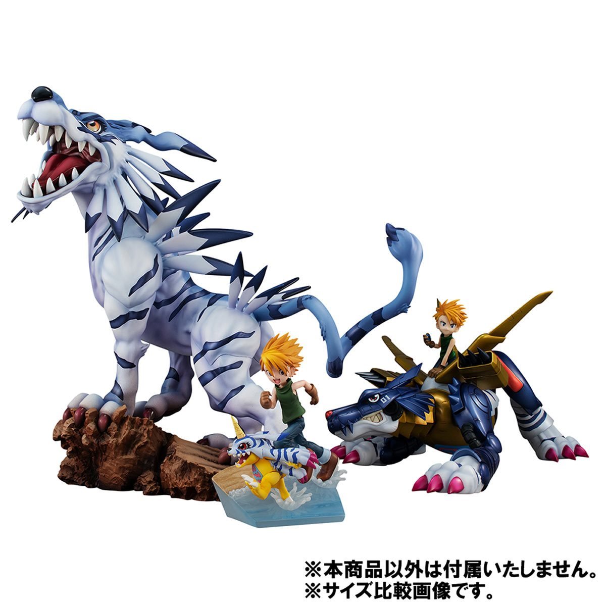 GEM SERIES STATUE DIGIMON ADVENTURES GARURUMON BATTLE VERION
