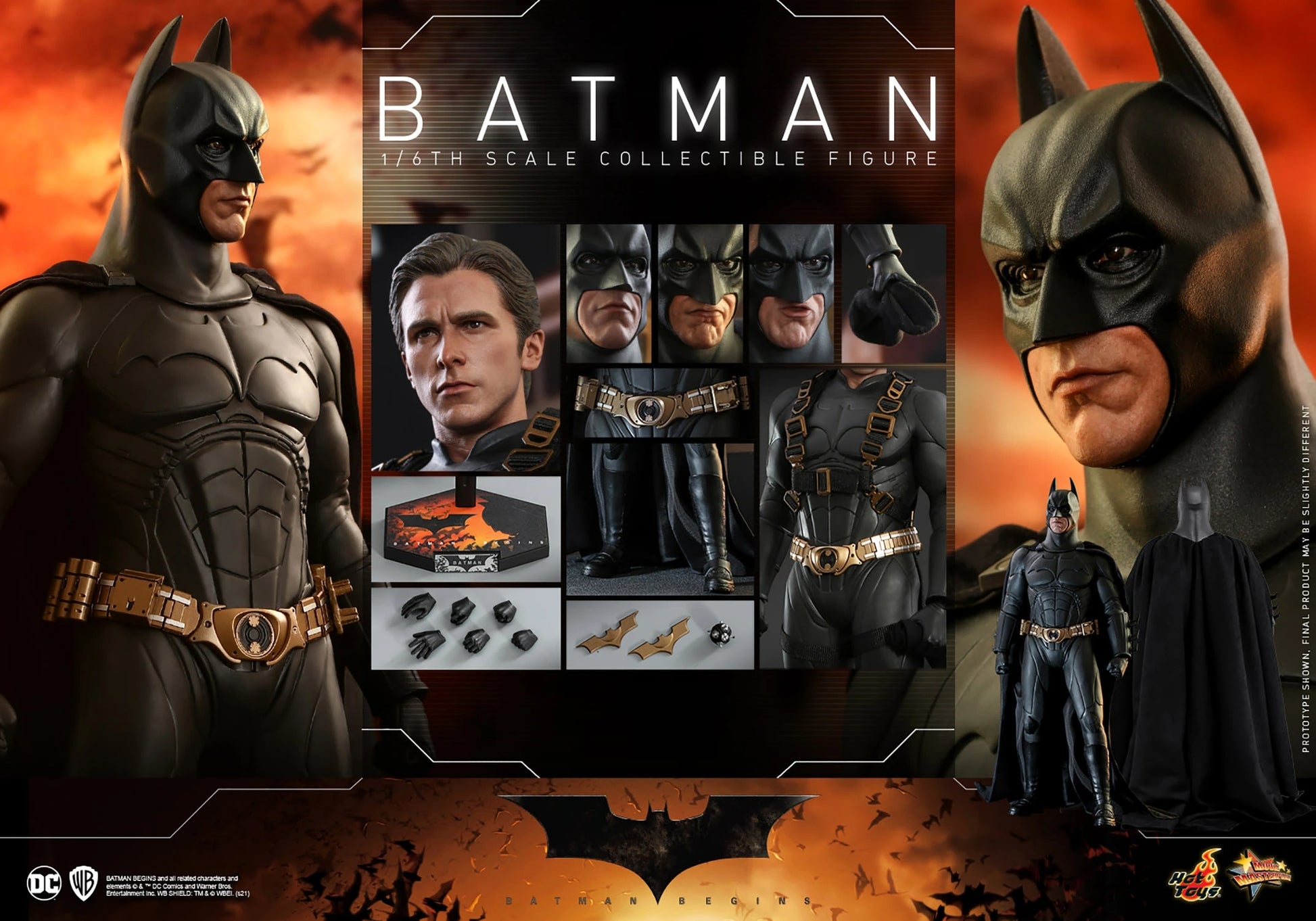 HOTTOYS BATMAN CHRISTIAN BALE 1/6