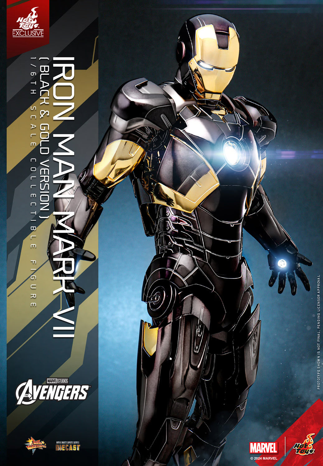HOTTOYS IRON MAN MARK VII (BLACK & GOLD VERSION)