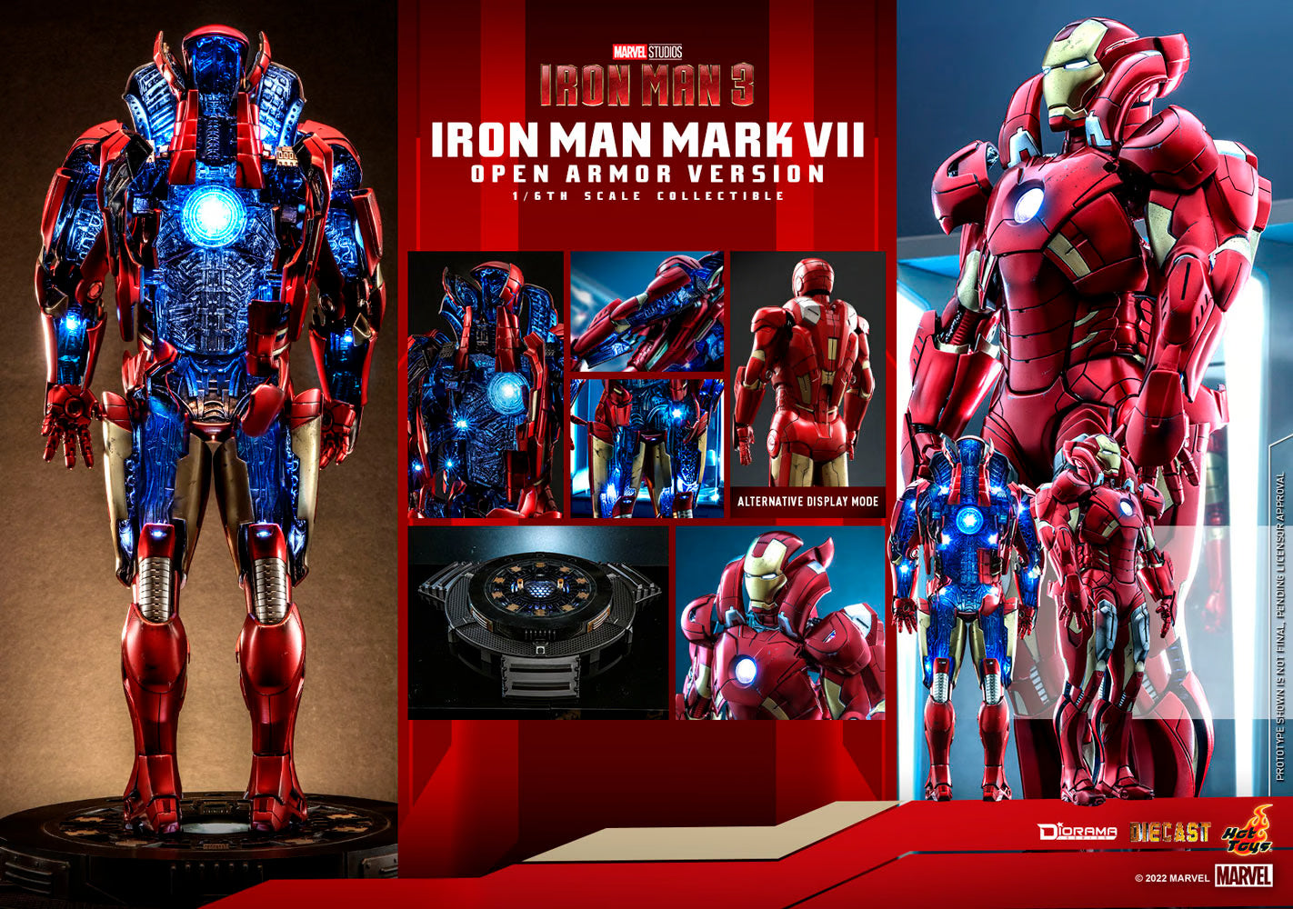 HOTTOYS IRON MAN MARK VII (OPEN ARMOR VERSION) 1/6