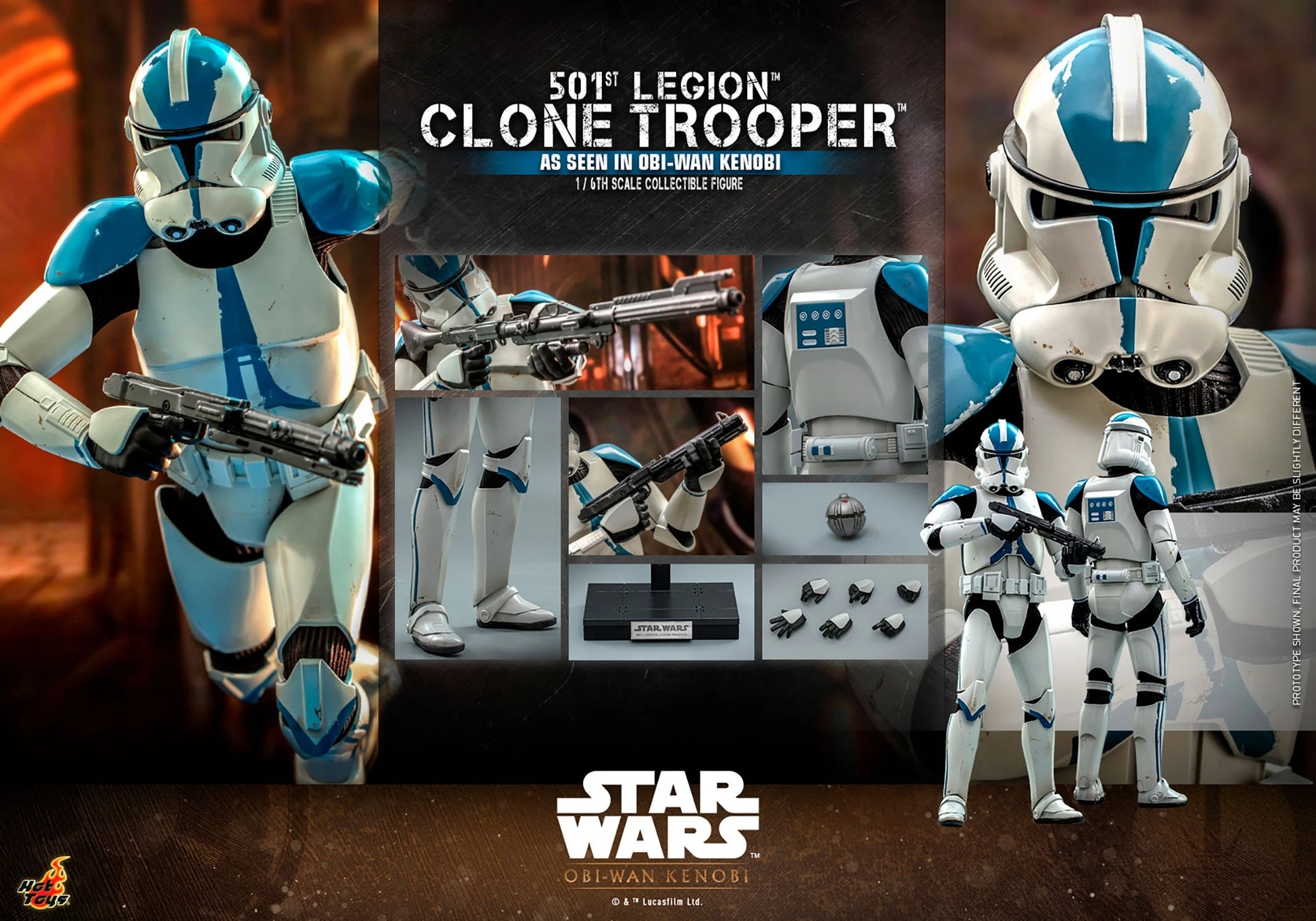 HOTTOYS SW 501ST LEGION CLONE TROOPER 1/6
