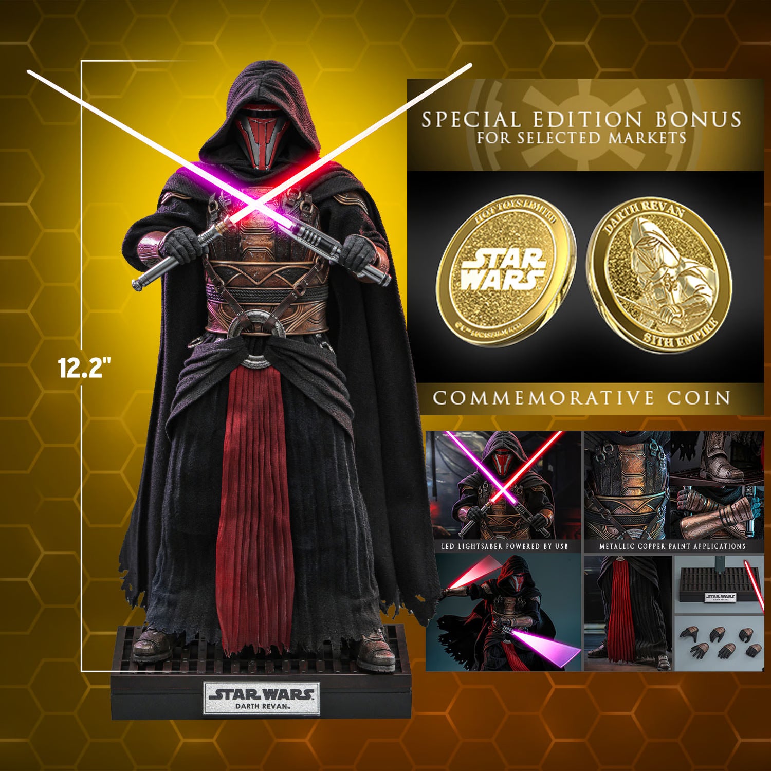HOTTOYS SW DARTH REVAN EXCLUSIVE 1/6