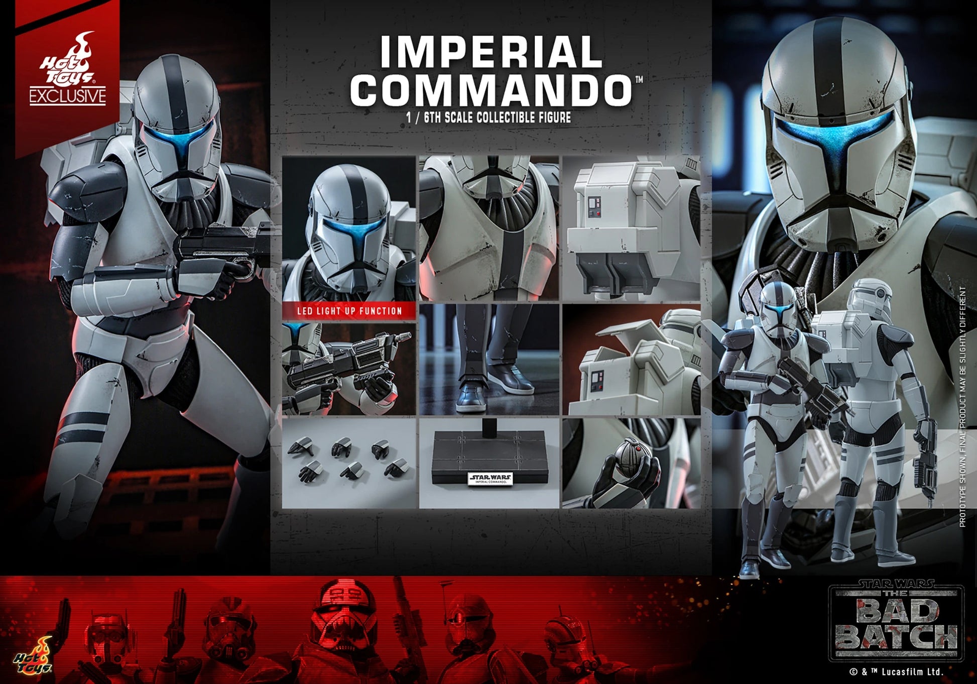 HOTTOYS SW IMPERIAL COMMANDO EXC 1/6