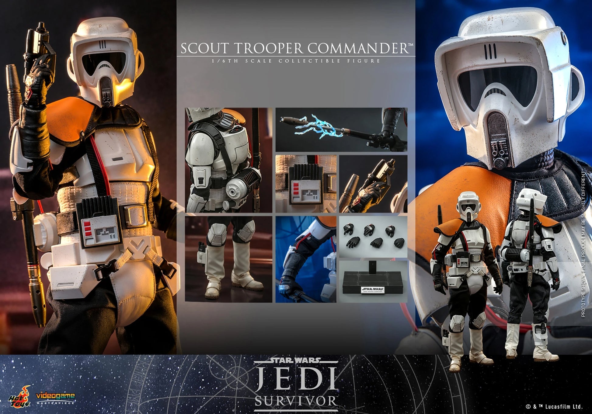 HOTTOYS SW SCOUT TROOPER COMMANDER 1/6