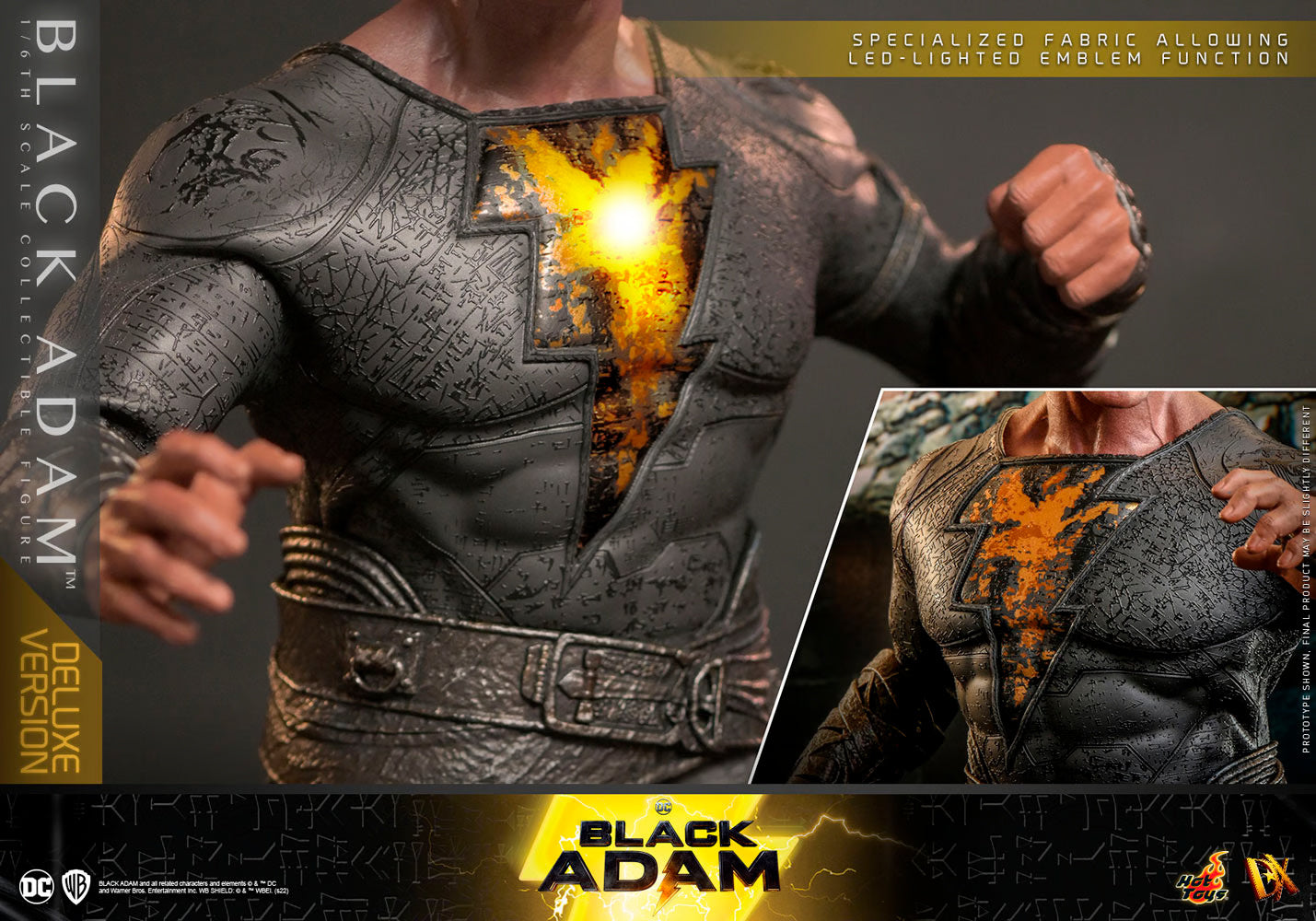 HOT TOYS BLACK ADAMS 1/6