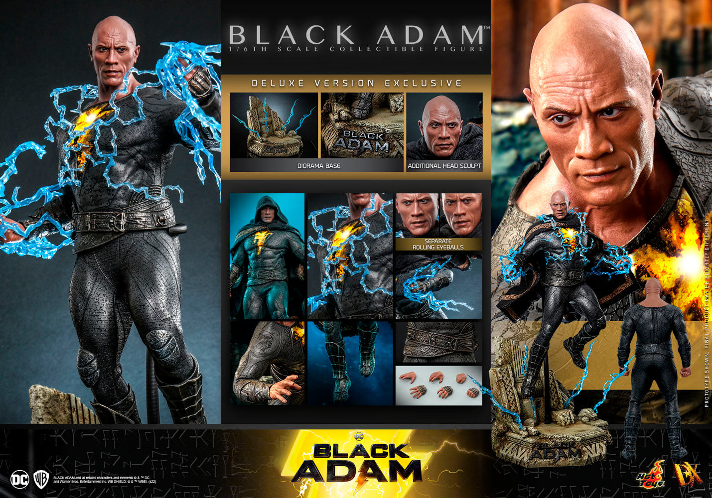 HOT TOYS BLACK ADAMS 1/6