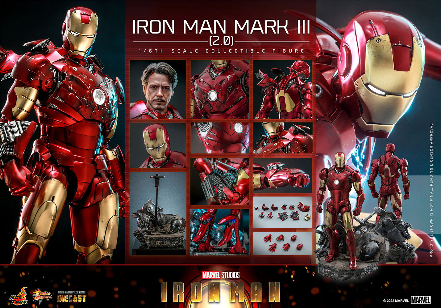 HOT TOYS MARVEL IRON MAN MARK III 1/6 SCALE