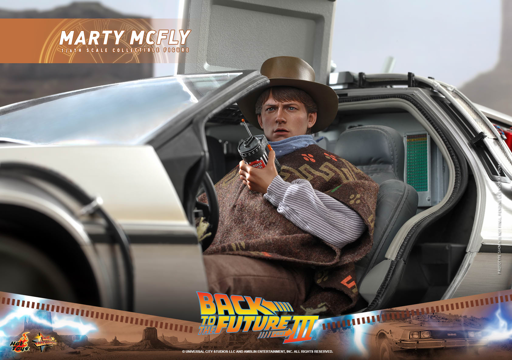 HOT TOYS MMS 616 BACK TO THE FUTURE 3  MARTY MCFLY