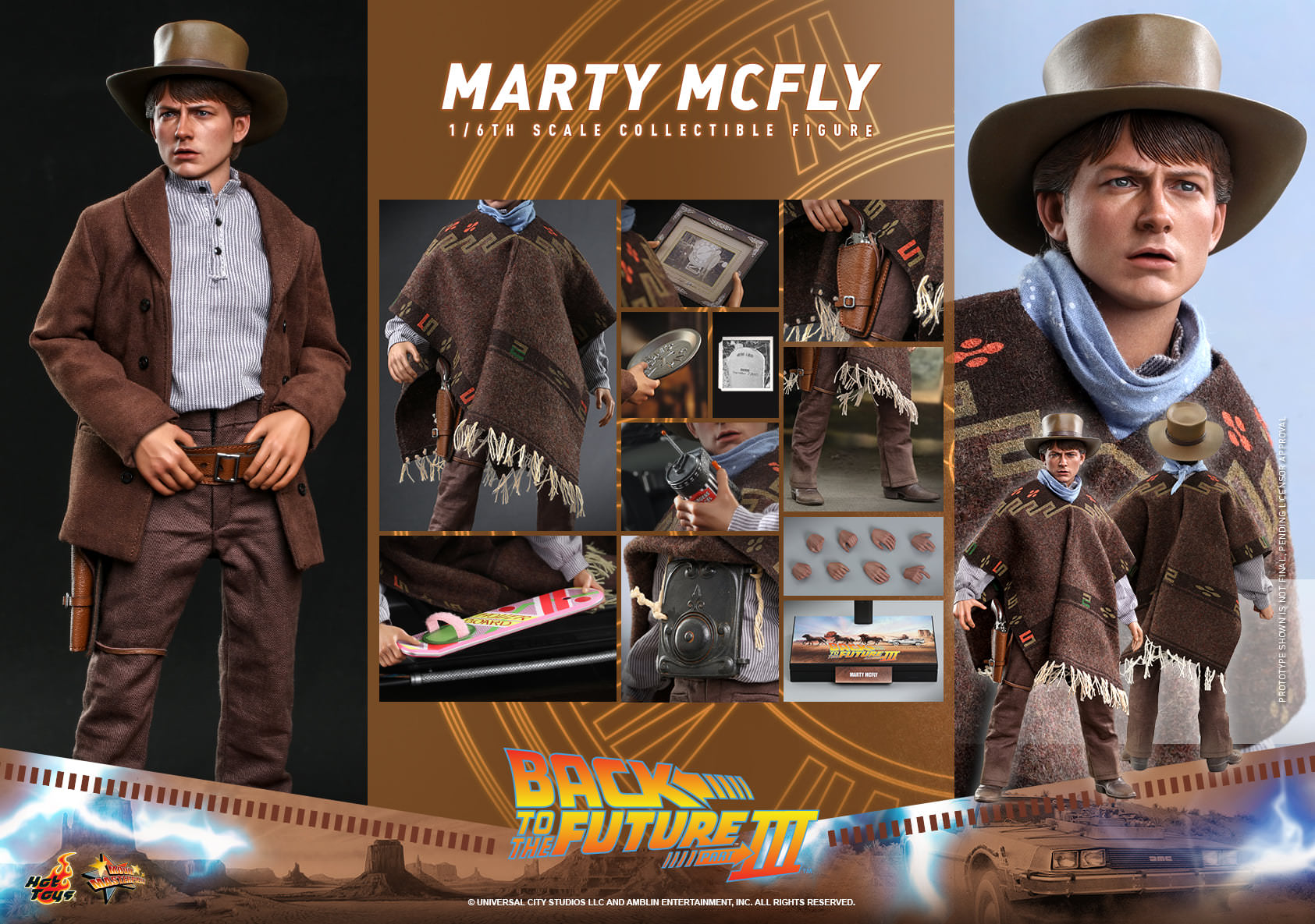 HOT TOYS MMS 616 BACK TO THE FUTURE 3  MARTY MCFLY