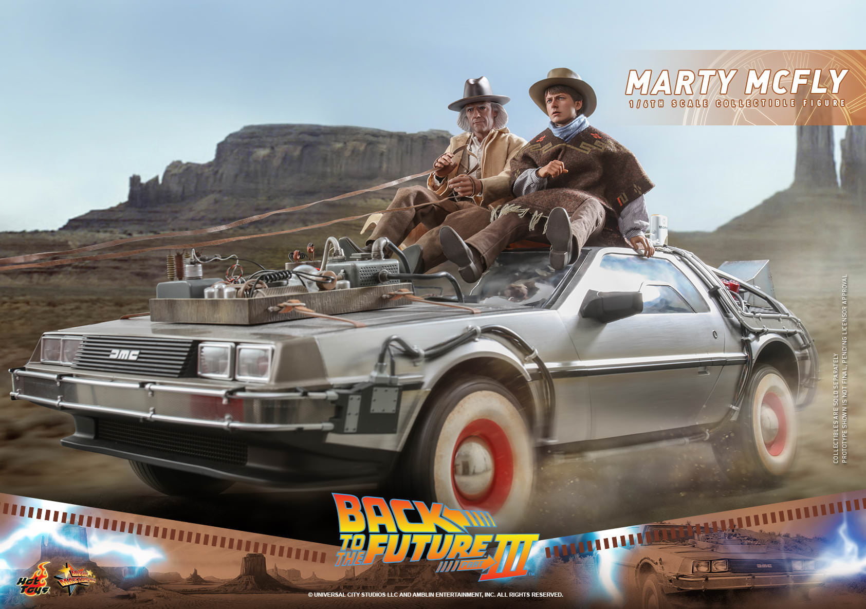 HOT TOYS MMS 616 BACK TO THE FUTURE 3  MARTY MCFLY