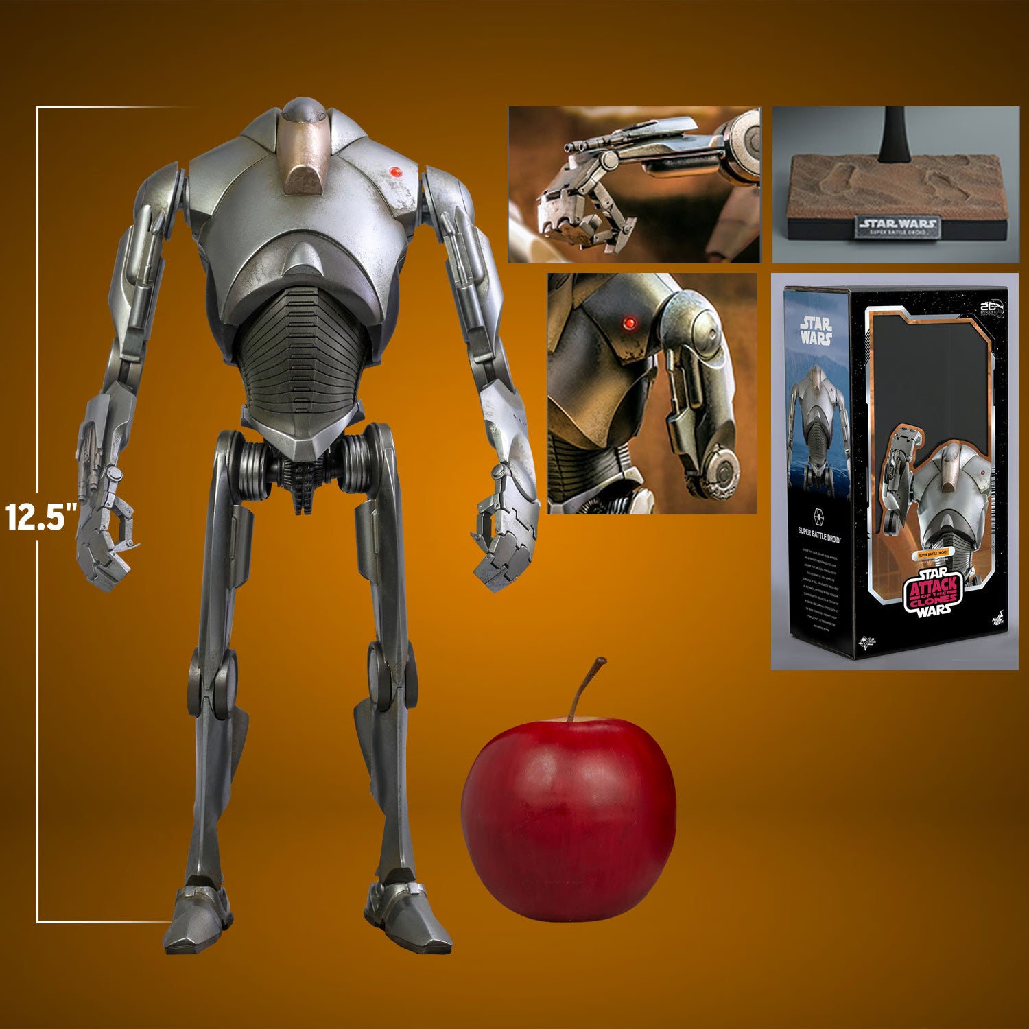 HOT TOYS SUPER BATTLE DROID EPII SIXTH SCALE