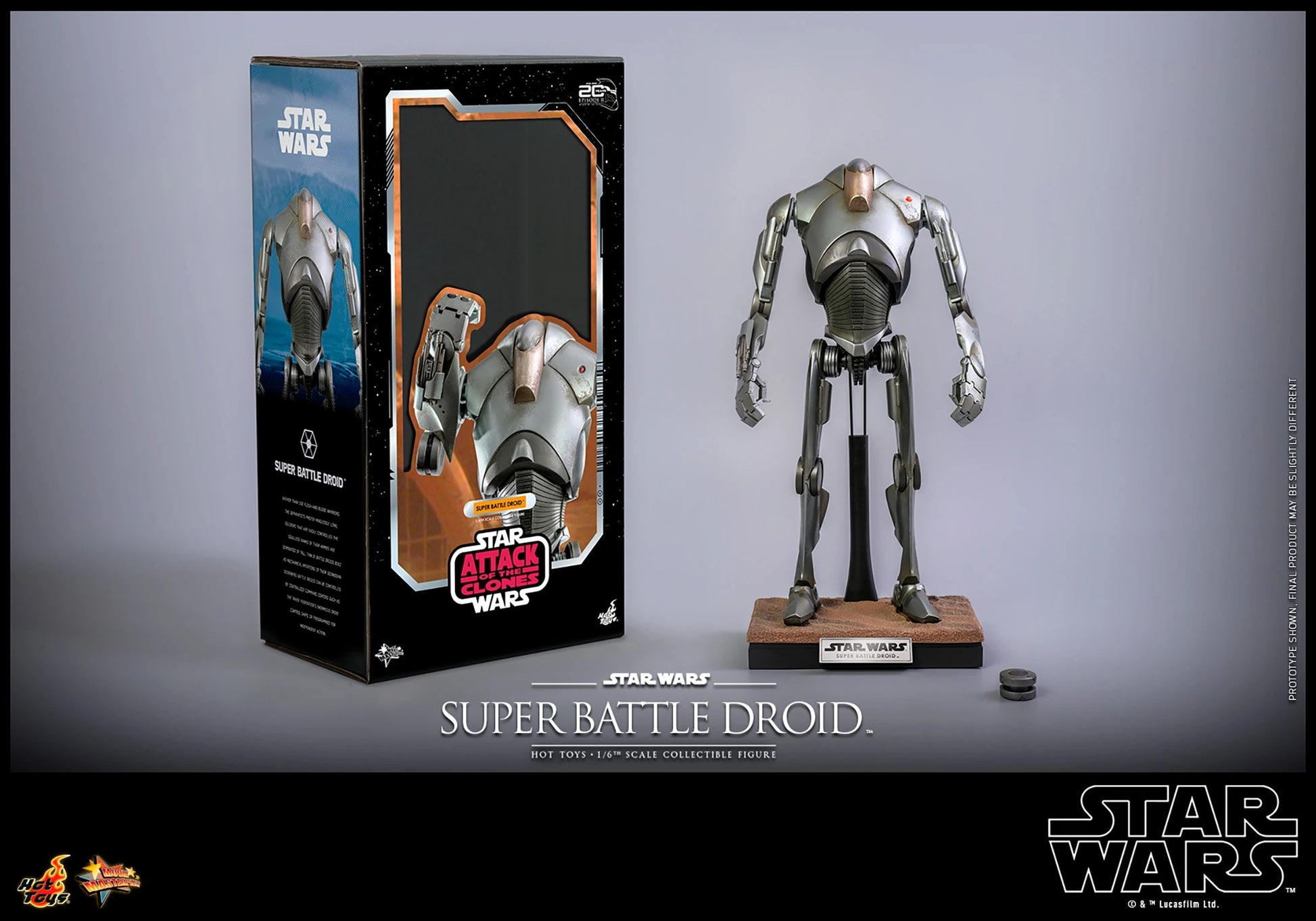 HOT TOYS SUPER BATTLE DROID EPII SIXTH SCALE