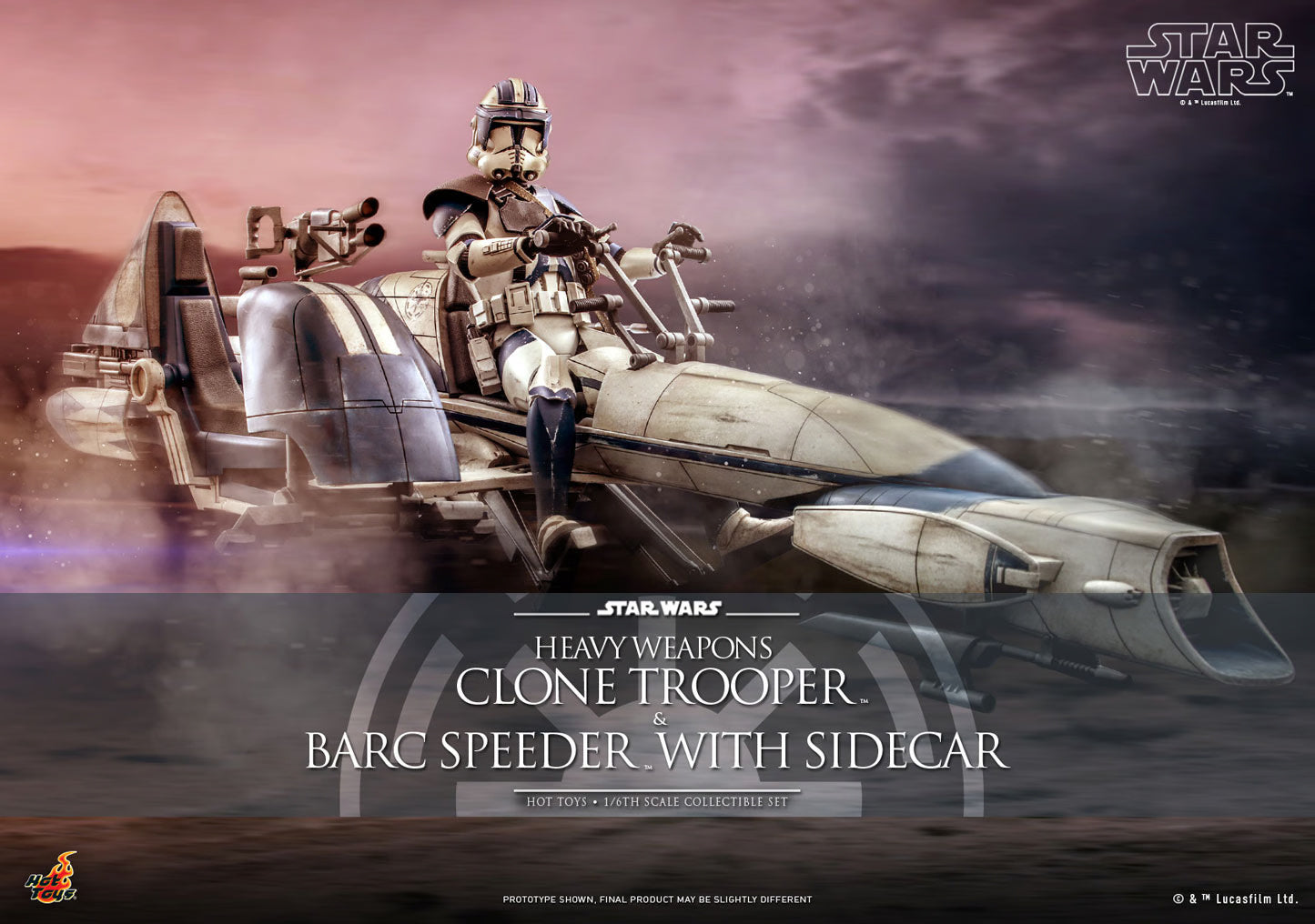 HW CLONE TROOPER AND BARC SPEEDER 16 HT