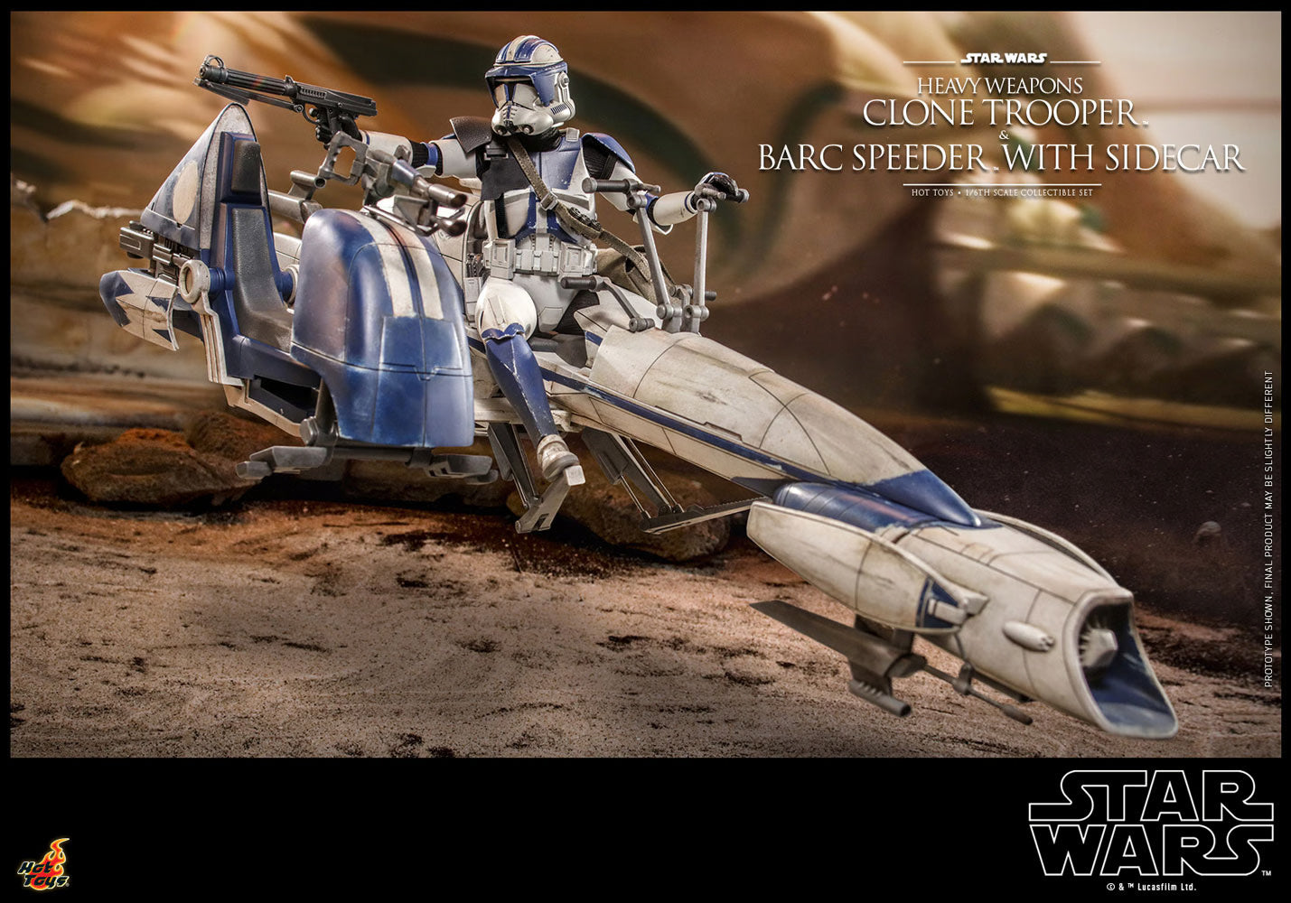 HW CLONE TROOPER AND BARC SPEEDER 16 HT