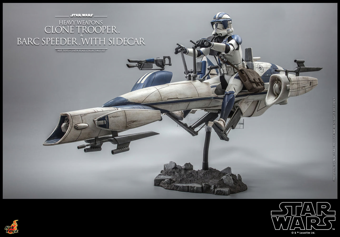 HW CLONE TROOPER AND BARC SPEEDER 16 HT