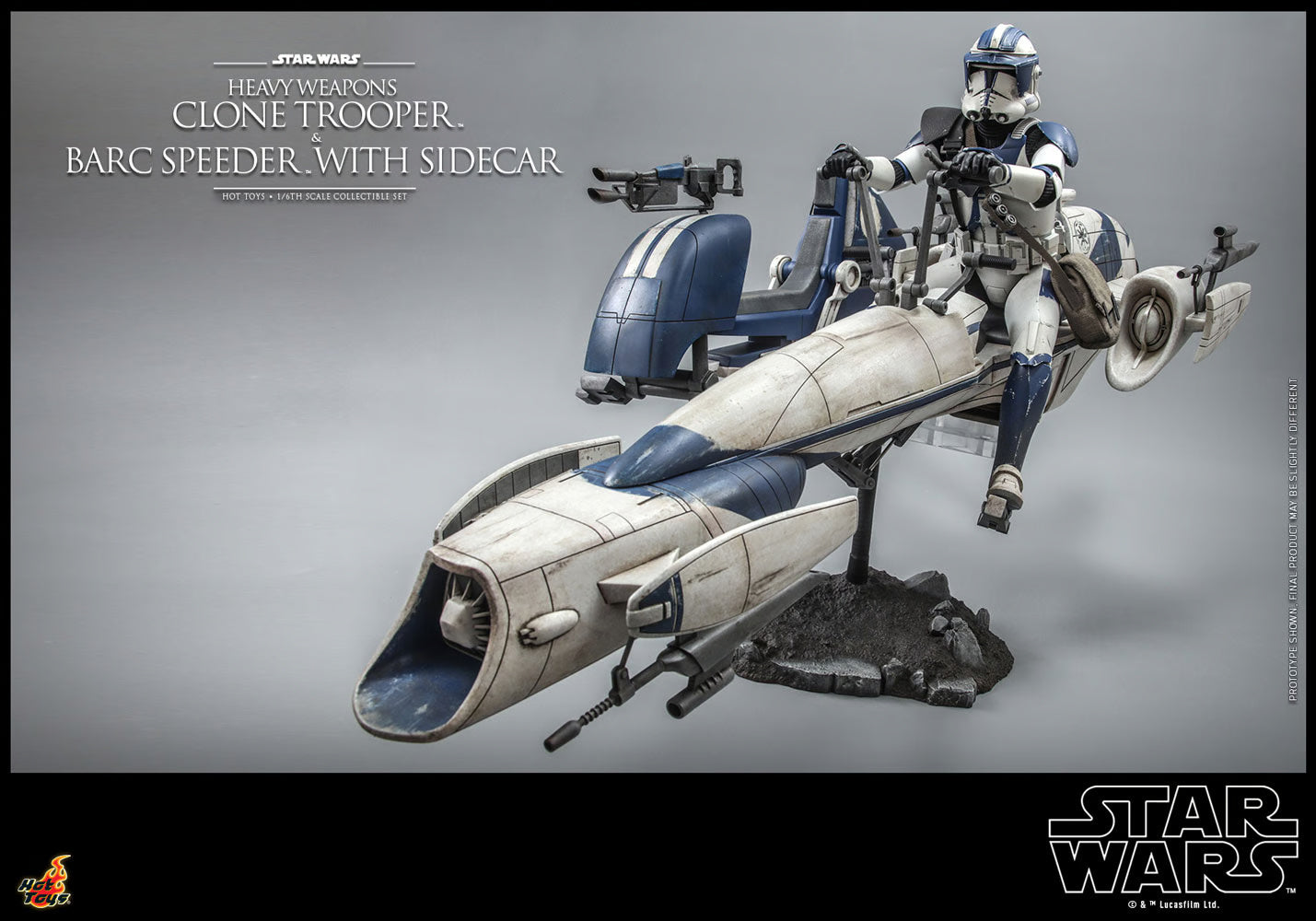 HW CLONE TROOPER AND BARC SPEEDER 16 HT