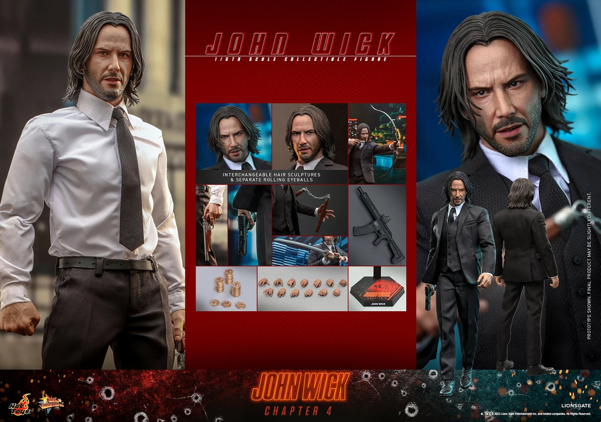 John Wick 1 6 Figure - Chapter 4 (HT)