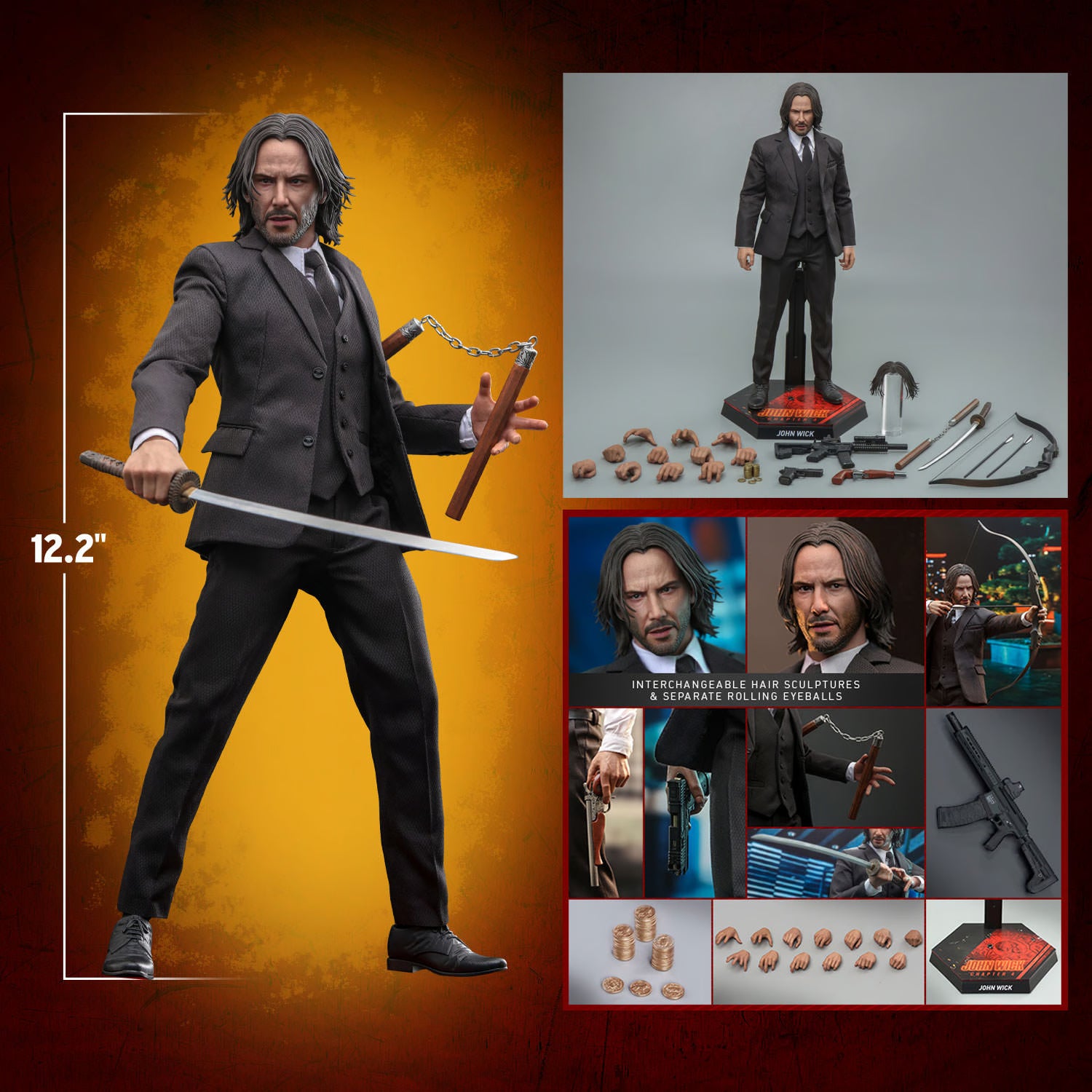 John Wick 1 6 Figure - Chapter 4 (HT)