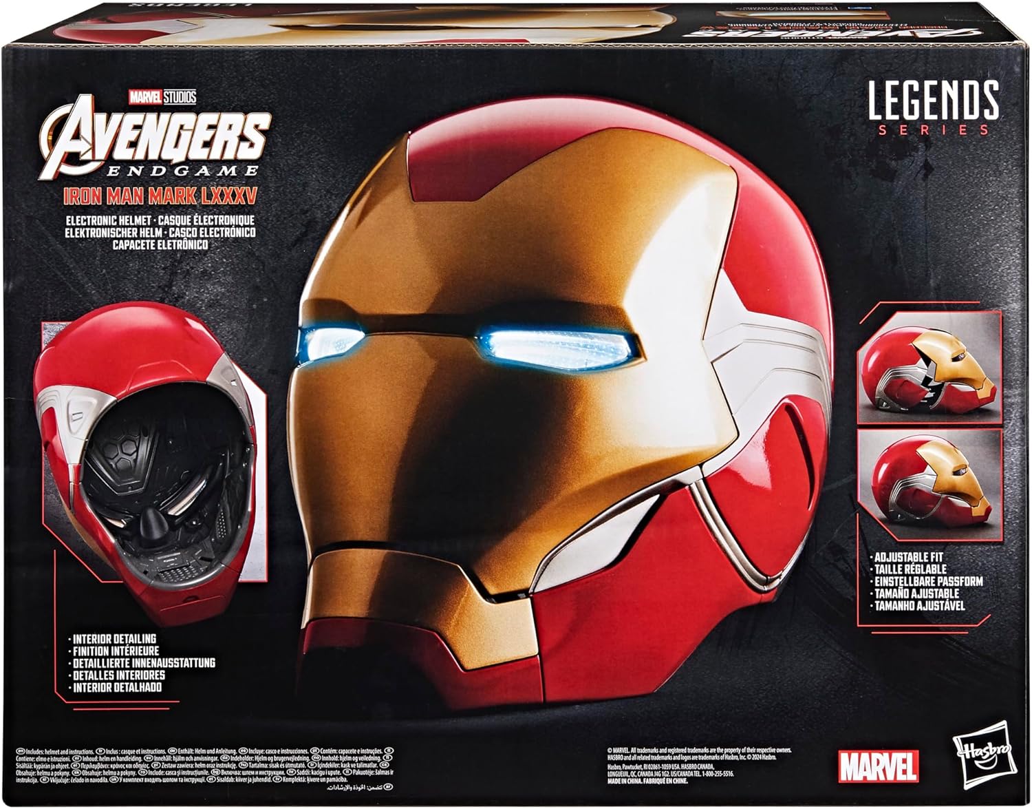 MARVEL LEGENDS SERIES IRON MAN PREMIUM ELECTRONIC HELMET