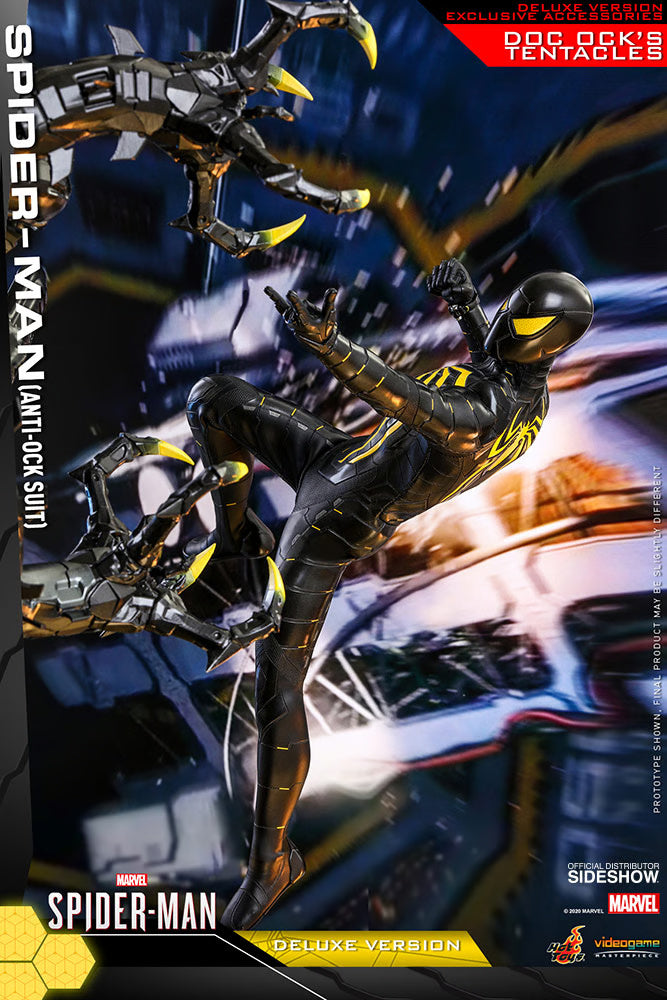 MARVEL SPIDER MAN VIDEO GAME MASTERPIECE SPIDER MAN ANTI OCK SUIT DELUXE