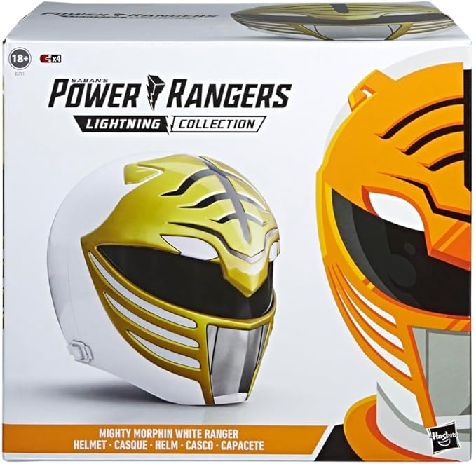POWER RANGER LIGHTNING COLLECTION WHITE RANGER HELMET