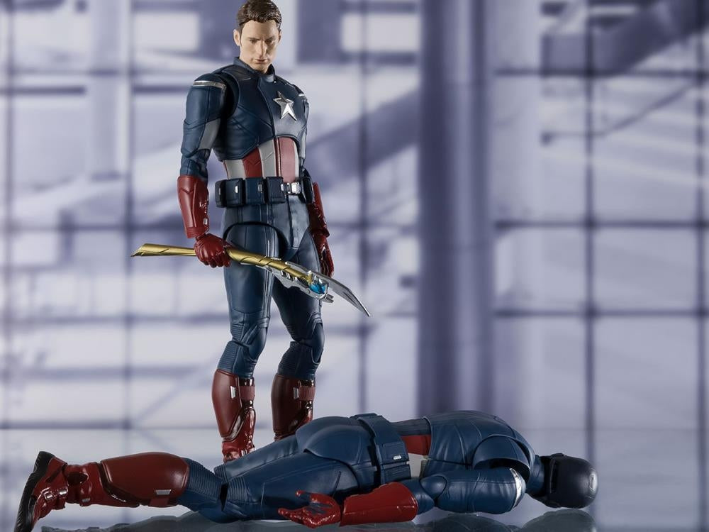 SH FIGUARTSAVENGERS ENDGAME  CAPTAIN AMERICA CAP VS CAP EDITION
