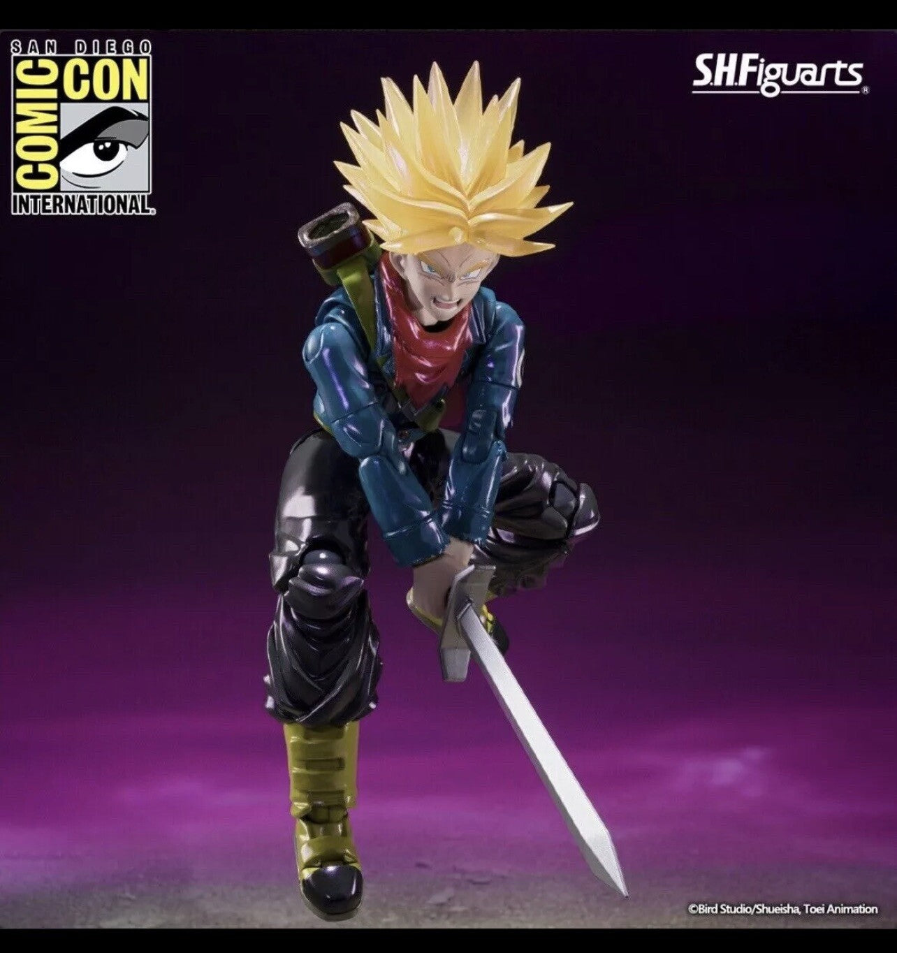 SH FIGUARTS FUTURE TRUNKS SUPER SAIYAN SDCC 2024