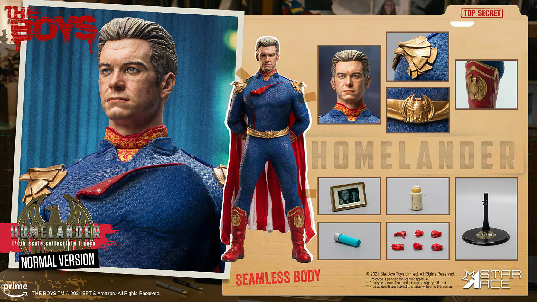 SIXTH SCALE FIGURE THE BOYS HOMELANDER DELUXE VERSION