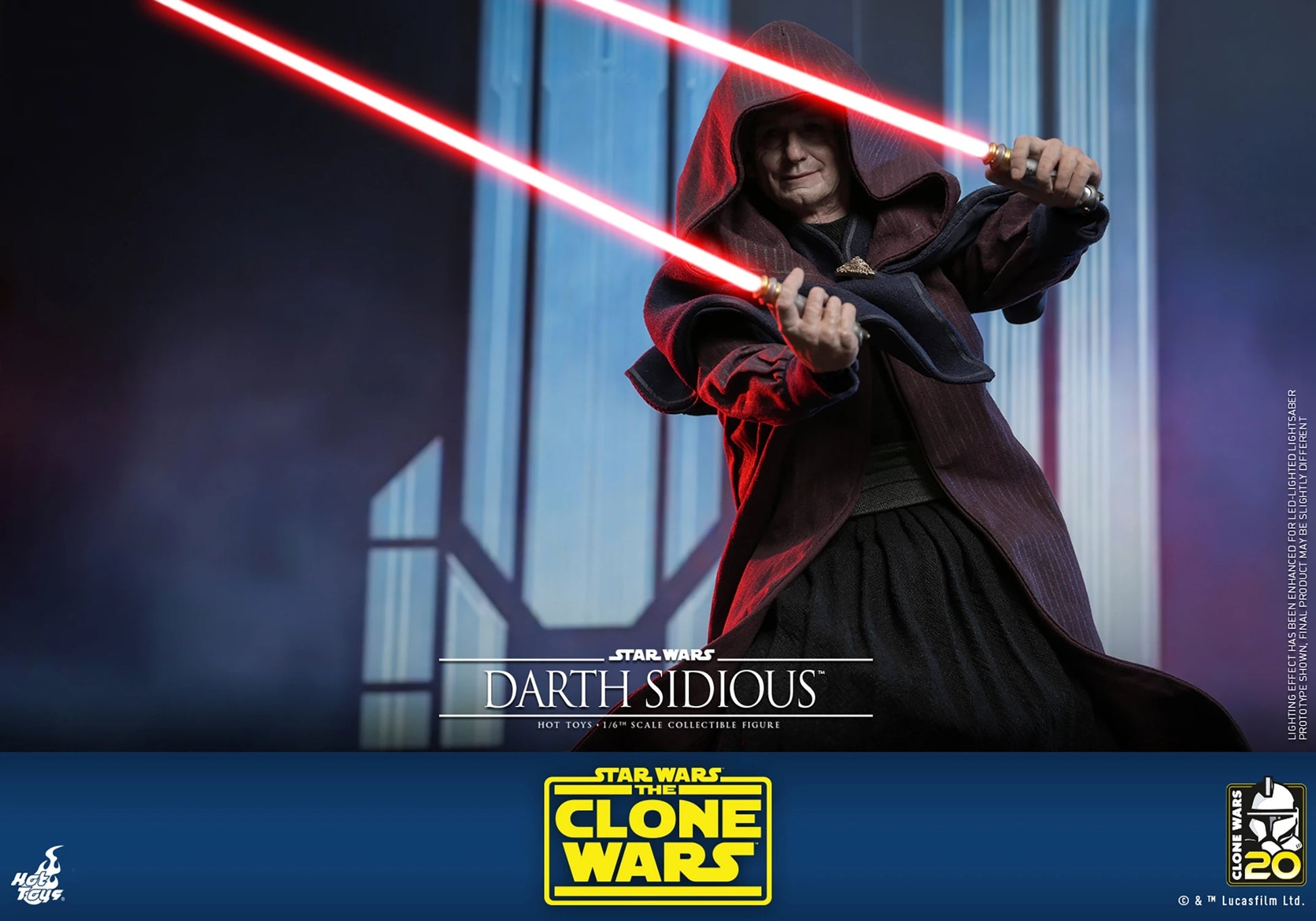 STAR WARS DARTH SIDIOUS SIXTH SCALE FIGURE BY HOT TOYS