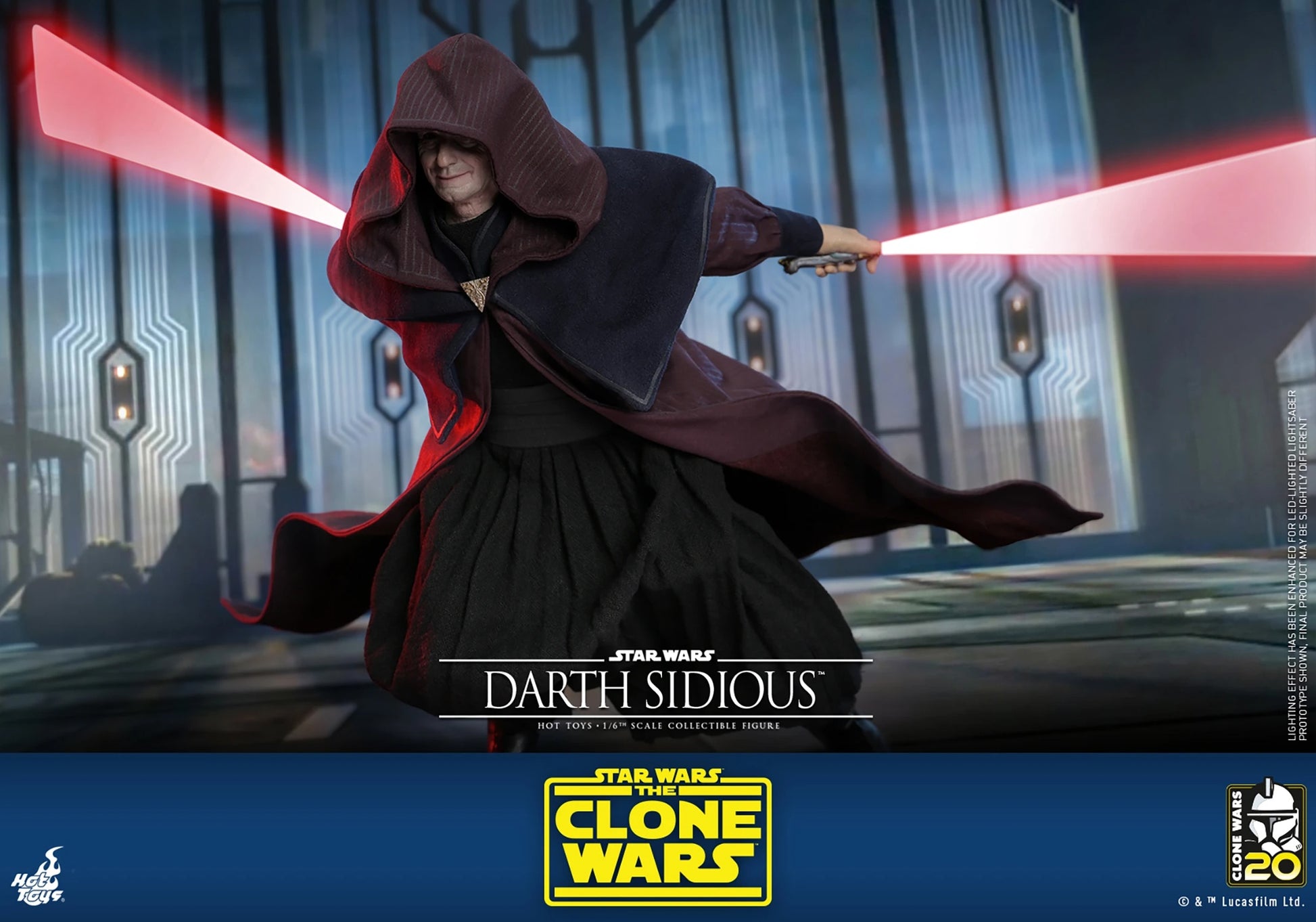 STAR WARS DARTH SIDIOUS SIXTH SCALE FIGURE BY HOT TOYS