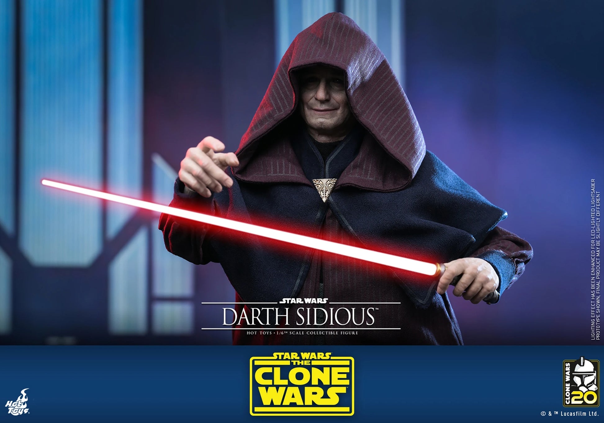 STAR WARS DARTH SIDIOUS SIXTH SCALE FIGURE BY HOT TOYS