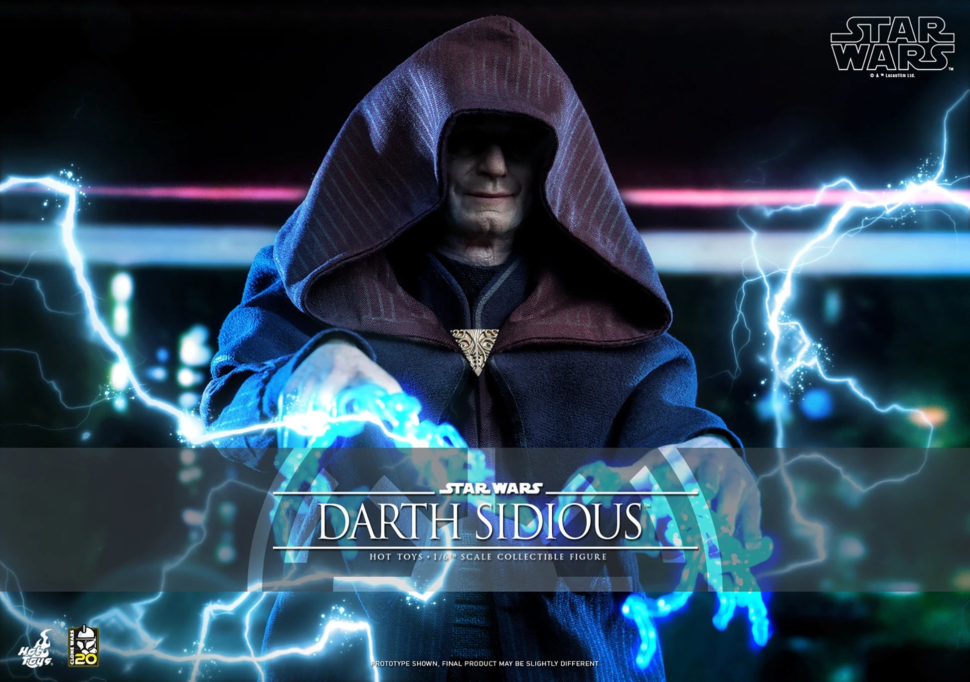 STAR WARS DARTH SIDIOUS SIXTH SCALE FIGURE BY HOT TOYS