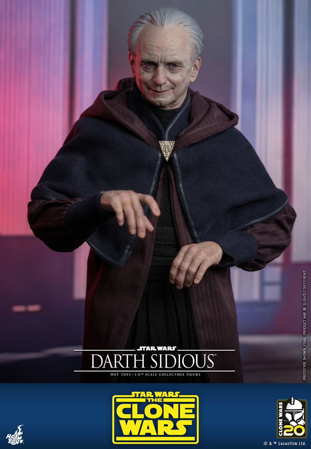 STAR WARS DARTH SIDIOUS SIXTH SCALE FIGURE BY HOT TOYS