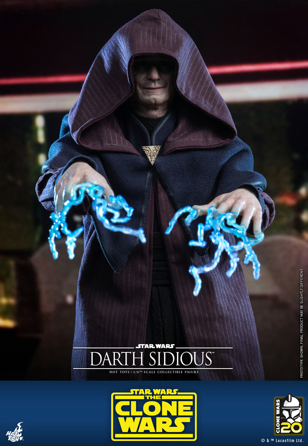 STAR WARS DARTH SIDIOUS SIXTH SCALE FIGURE BY HOT TOYS