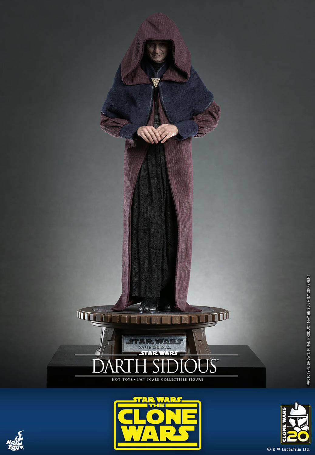 STAR WARS DARTH SIDIOUS SIXTH SCALE FIGURE BY HOT TOYS