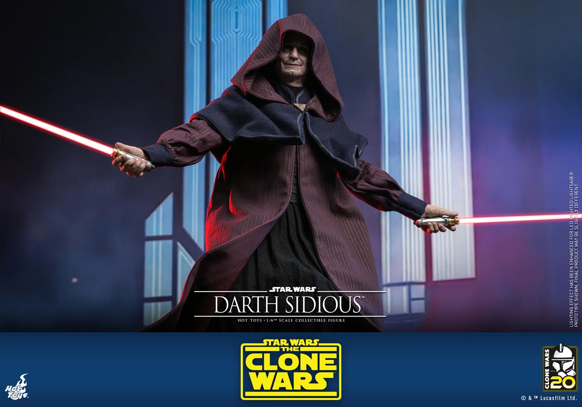 STAR WARS DARTH SIDIOUS SIXTH SCALE FIGURE BY HOT TOYS
