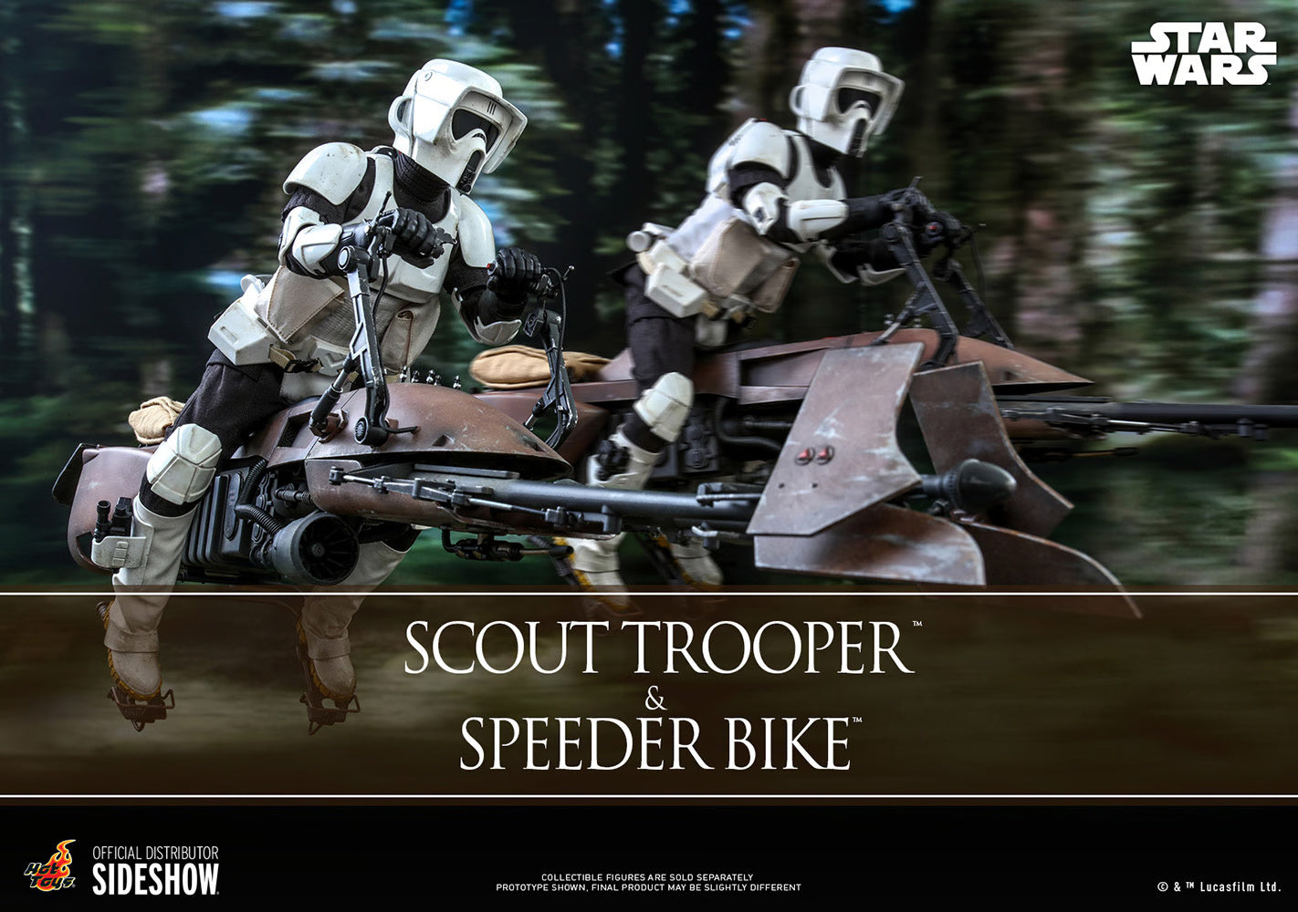 STAR WARS SCOUT TROOPER AND SPEEDER BIKE