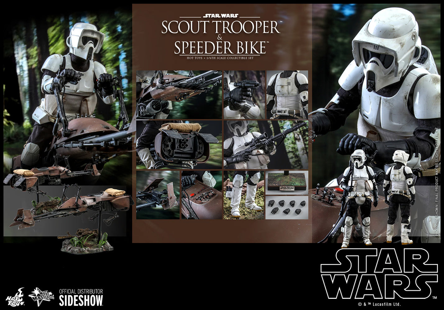 STAR WARS SCOUT TROOPER AND SPEEDER BIKE