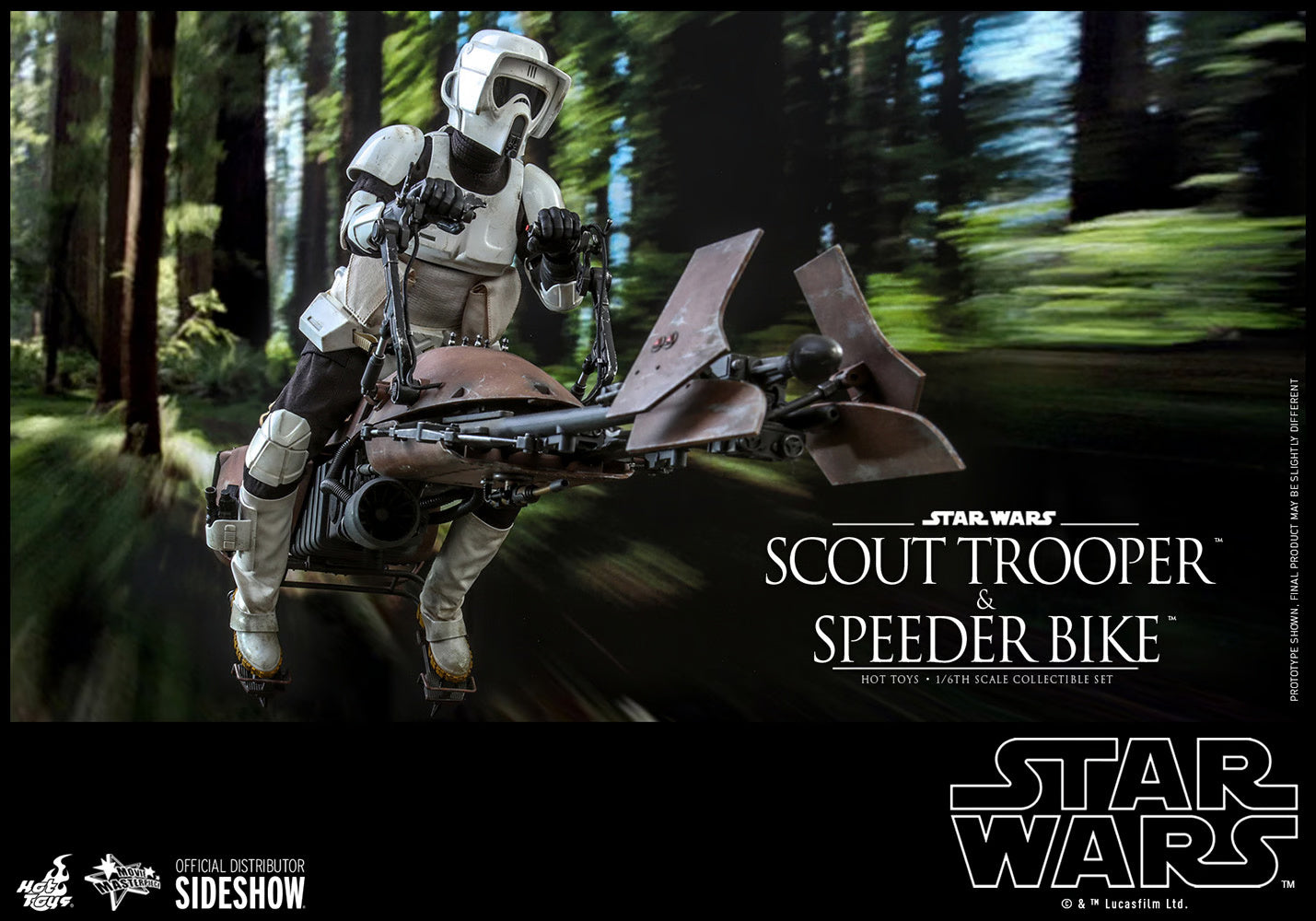 STAR WARS SCOUT TROOPER AND SPEEDER BIKE