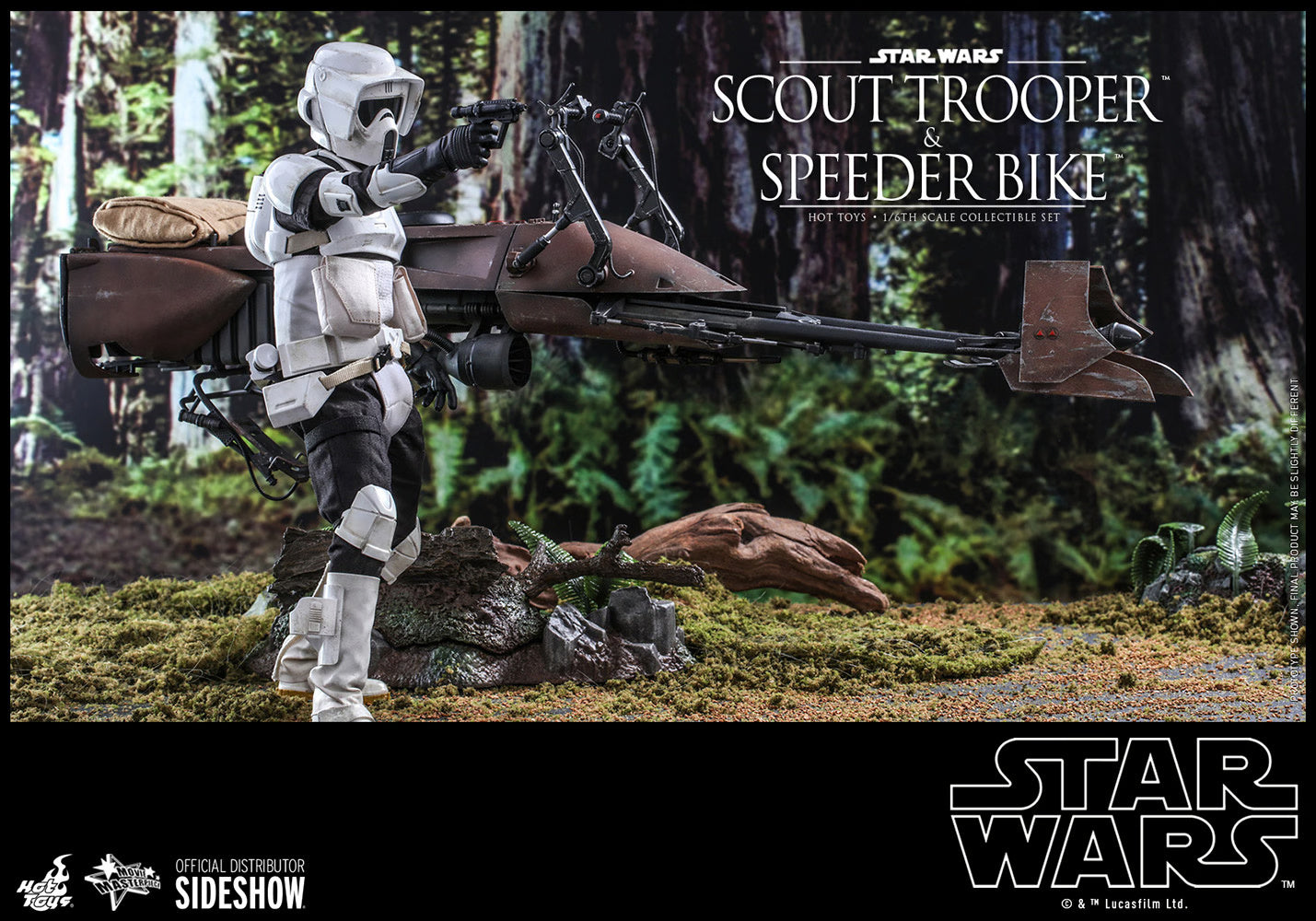 STAR WARS SCOUT TROOPER AND SPEEDER BIKE