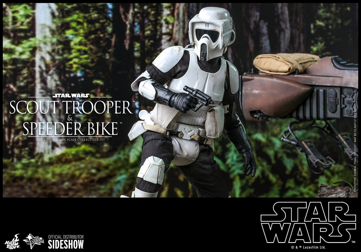 STAR WARS SCOUT TROOPER AND SPEEDER BIKE