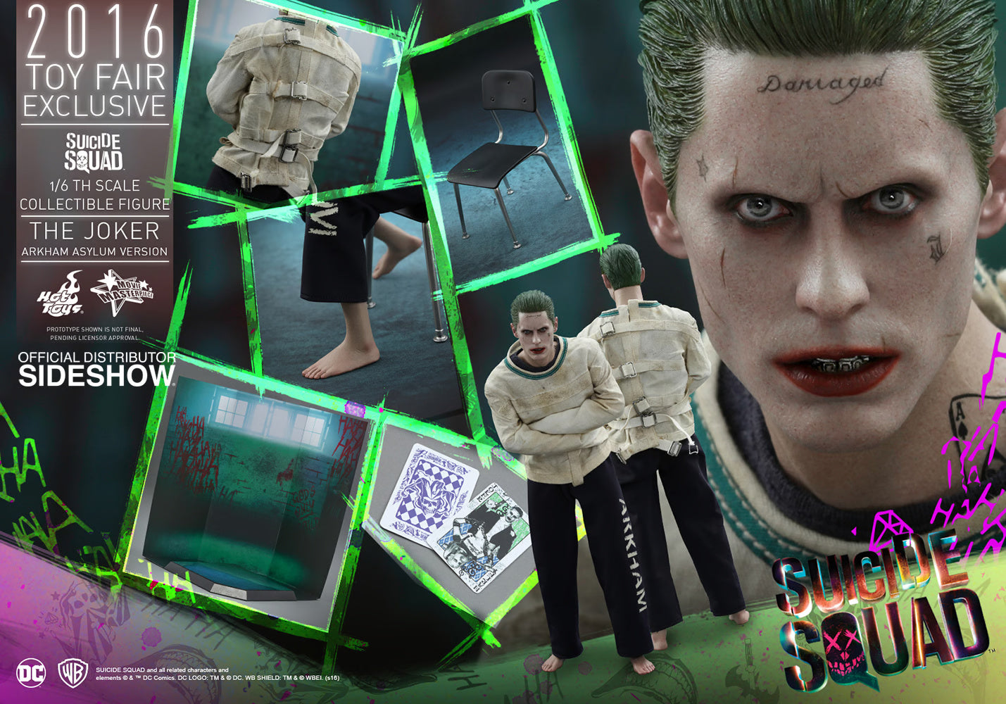 SUICIDE SQUAD BATMAN JOKER ARKHAM ASYLUM VERSION JARED LETO