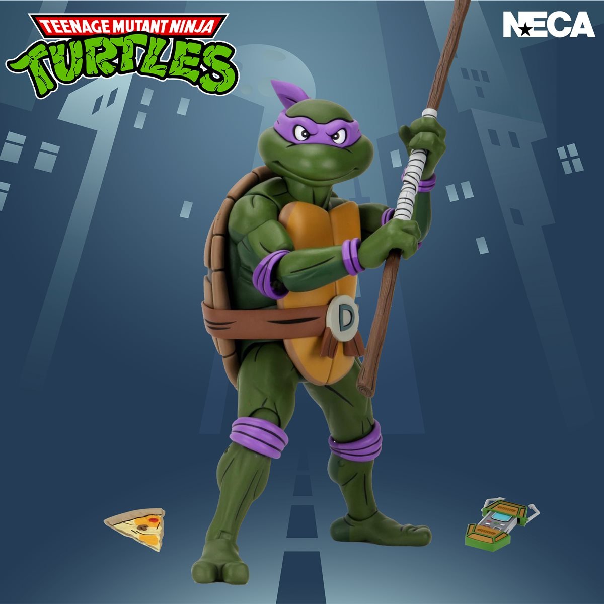 TEENAGE MUTANT NINJA TURTLES CARTOON DONATELLO 14 SCALE ACTION FIGURE
